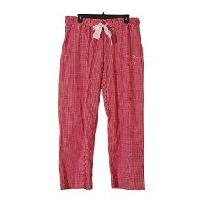 Concepts NHL‎ Detroit Red Wings Gingham Wide-Leg Pajama Pants Red/White Size L